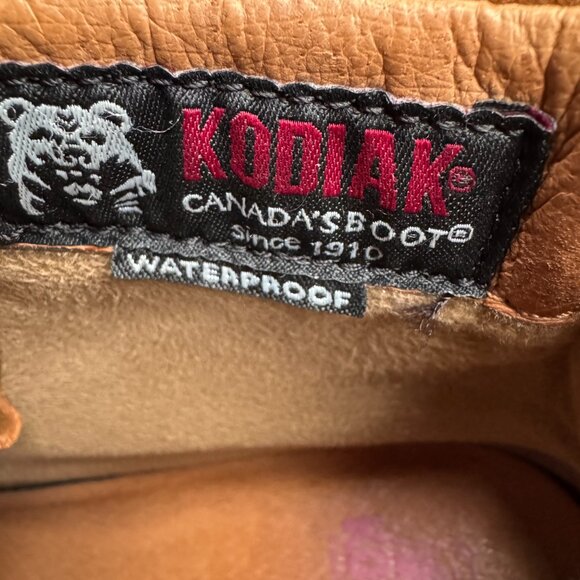 Kodiak Camel Color Waterproof Leather Lace Up Boots in Women's 9 - Picture 7 of 11